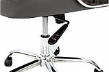 Комп'ютерне крісло сіре Фокус для кабінету керівника та працівників офісу з підлокітниками ТМ Мікс Мебель, фото 4
