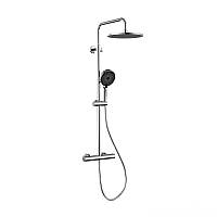 Душова система універсальна Qtap Sloup термостатична на два споживача QTSL57103ONC Chrome