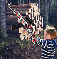 Автомат іграшковий Gel Blaster АК-47 акумуляторний на орбізах Орбіган, бластер дитячий