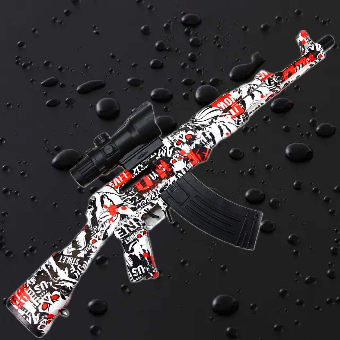 Автомат іграшковий Gel Blaster АК-47 акумуляторний на орбізах Орбіган, бластер дитячий