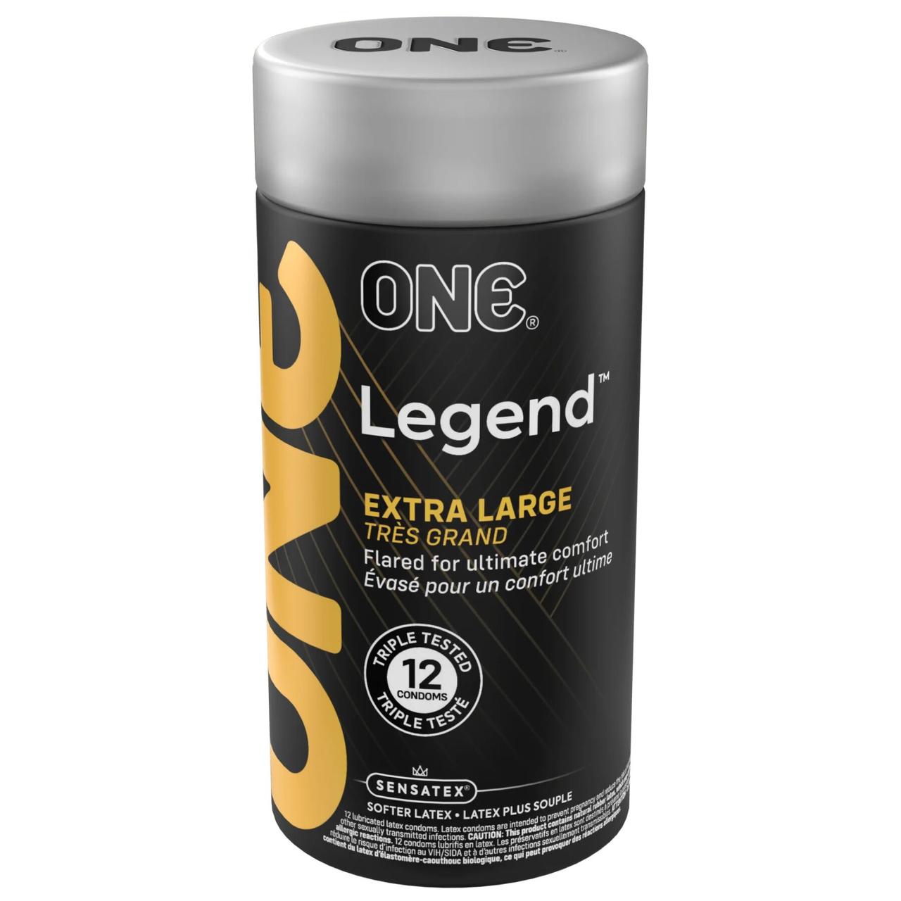 Презервативи ONE Legend Extra Large 12 шт., подарункове паковання тюб