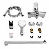 Змішувач для ванни Lidz Tani 005 з поворотним виливом (з душовим гарнітуром) (k40) LDTAN005CRM44962 Chrome, фото 6