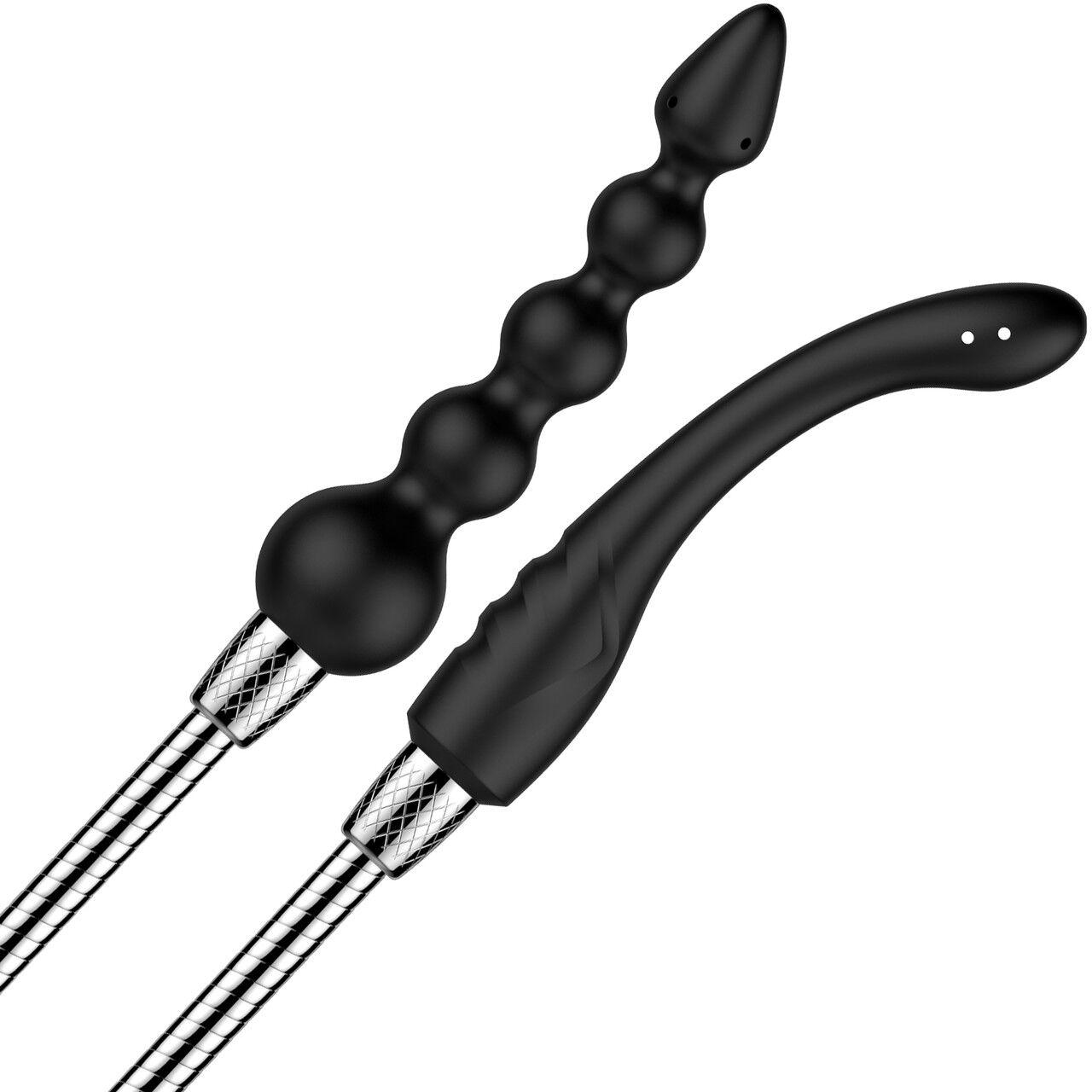 Набір анальних насадок для душу Nexus Advanced Shower Douche Duo Kit – Black, 2 шт, фото 1