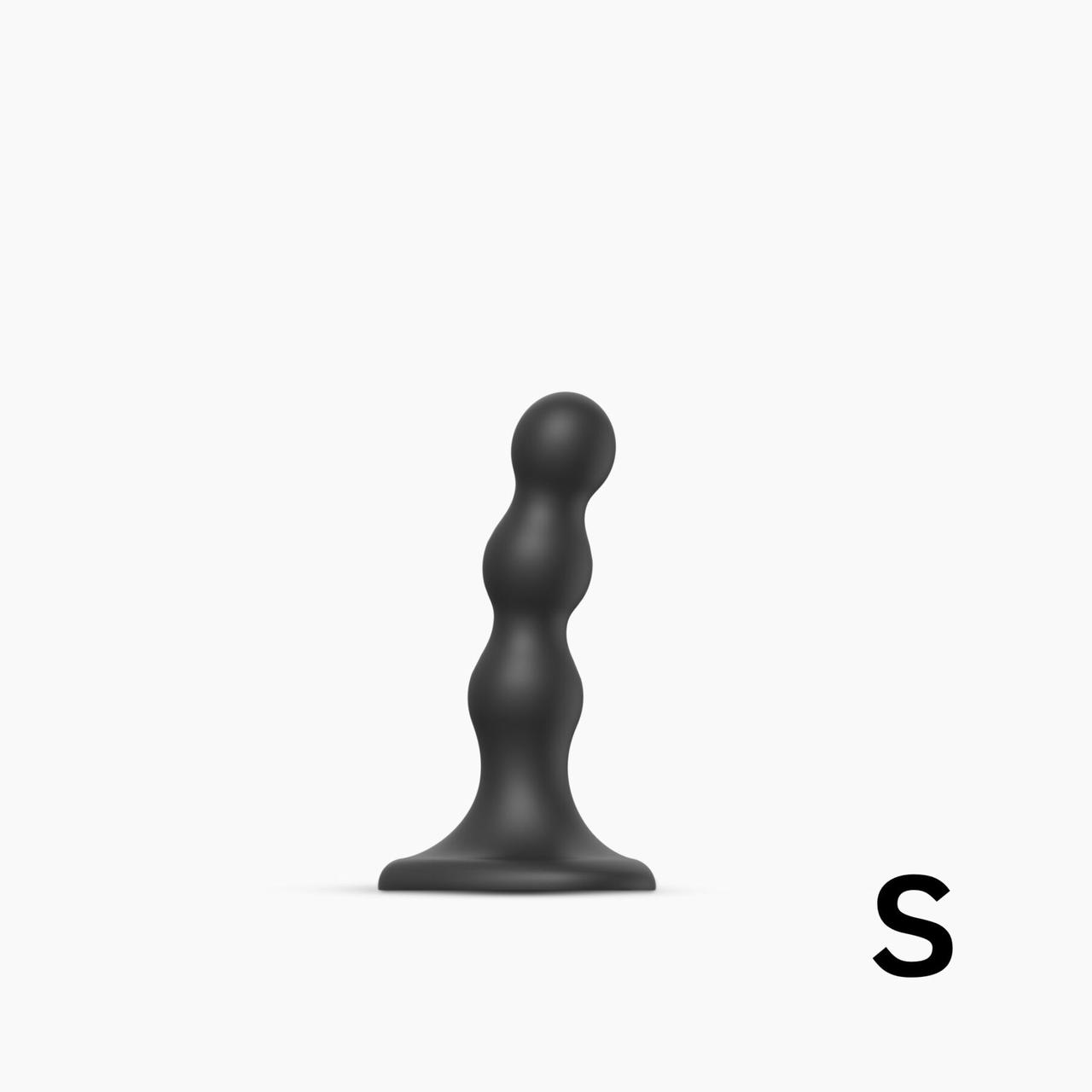 Насадка для страпона Strap-On-Me Dildo Plug Balls Black S, фото 1