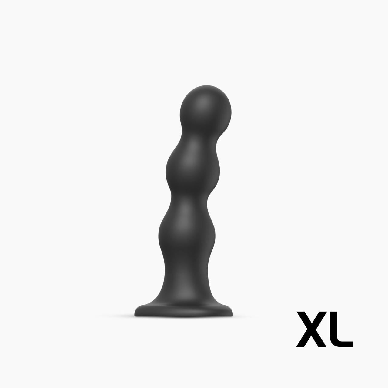 Насадка для страпона Strap-On-Me Dildo Plug Balls Black XL, фото 1