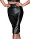 Спідниця-олівець зі шнурівкою Noir Handmade F152 Powerwetlook pencil skirt, L, з мокрим ефектом, фото 3
