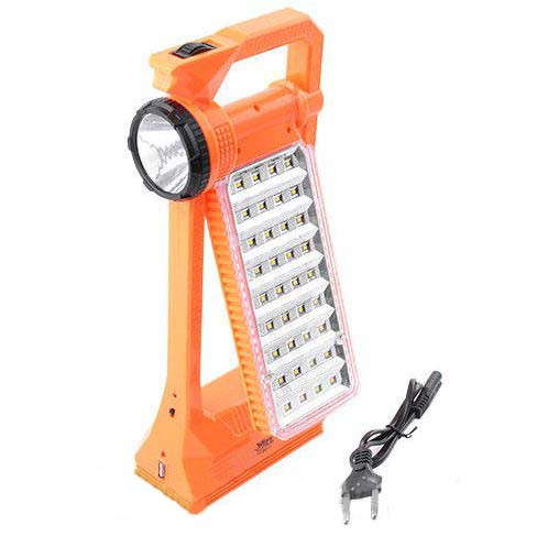 Ліхтар аварійний Yajia YJ-6851 + бічна панель (LED 1 + 36) ПОМАРАНЧЕВИЙ SKU0000536