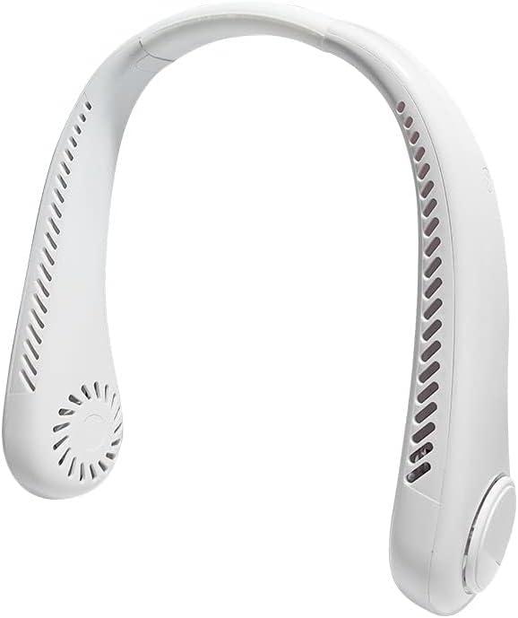 Міні-портативний безлопазійний шийний вентилятор 1500 мАг, що перезаряджається 3 швидкості для літніх видів спорту (рожевий), фото 1