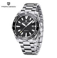 ГОДИ PAGANI DESIGN PD-1668 V2 SEIKO NH35 В СТИЛІ TAG HEUER AQUARACER 43MM 10ATM (WR100M) WATER PROOF