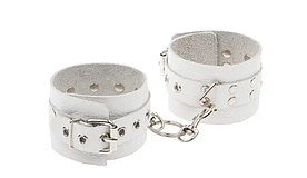 Наручники Leather Rastraints Hand Cuffs, White