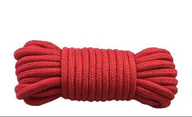 Мотузка для бондажу BONDAGE ROPE 10M, Red