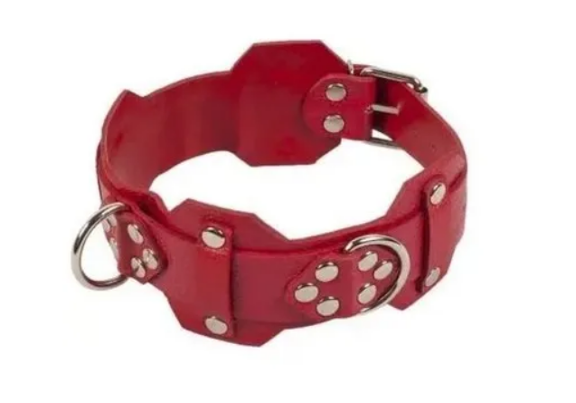 Нашийник VIP Leather Collar, RED