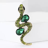 Брошка «Зелена змія», броша символ року 2025
