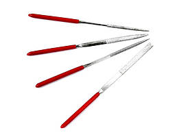 Набір алмазних напилків 4 шт. для ремонту годинника та виробів із міцної сталі.