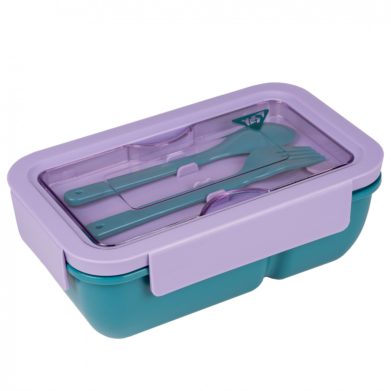 Ланч бокс для школи, ланч бокс для дітей (850мл, поліпропілен, з приладдям) Yes Fusion 708170