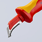Ніж для розробки кабелів KNIPEX 98 55, фото 5