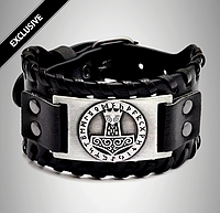 Браслет на руку в скандинавському стилі з рунами "Molot&Runes" від самого Вікінгу+подарунок