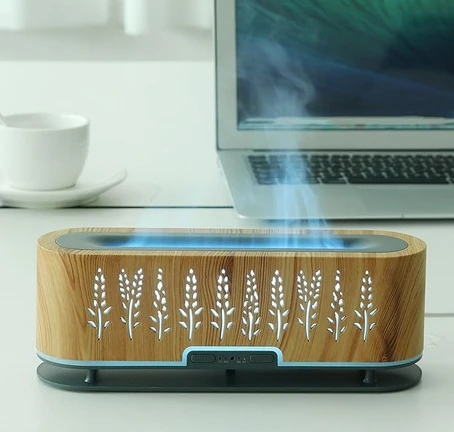 Ультразвуковий зволожувач аромадифузор 3-в-1 Doctor-101 Harvest shine з LED нічником на 7 кольорів Дерево