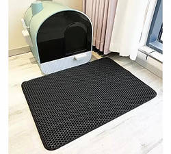 Водонепроникний двошаровий килимок для котячого туалету 45х60см smart