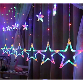 Xmas гірлянда STAR CURTAIN 12 BLUE Зірки 3M*80CM*50CM