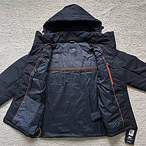 Чоловіча зимова куртка CMP MAN JACKET ZIP HOOD TWILL Nero 34K0147-U901 чорна водонепроникна, фото 5