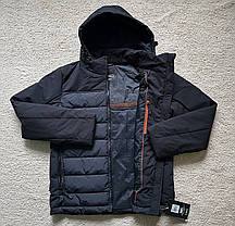 Чоловіча зимова куртка CMP MAN JACKET ZIP HOOD TWILL Nero 34K0147-U901 чорна водонепроникна, фото 3