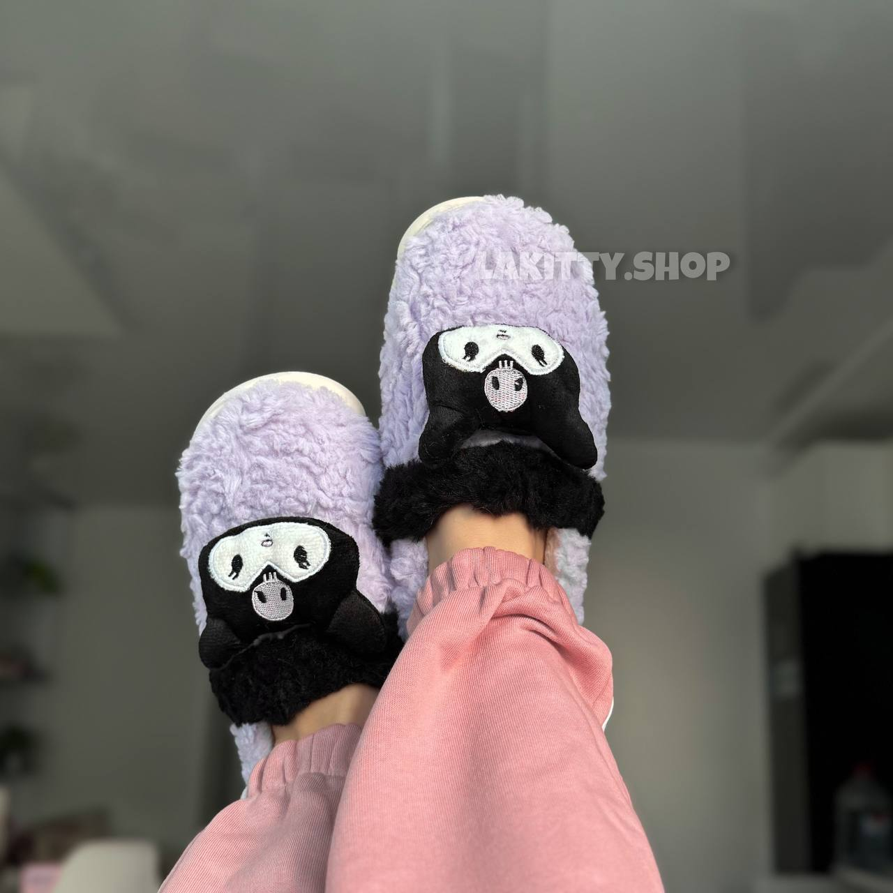 Підліткові мягкі тапочки Hello Kitty тапочки домашні дитячі куромі