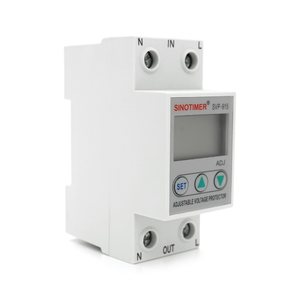 TU TU Защитное реле с контролем напряжения SVP-915, 80A, 220В, на DIN-рейку, 35х65х85 мм, фото 1