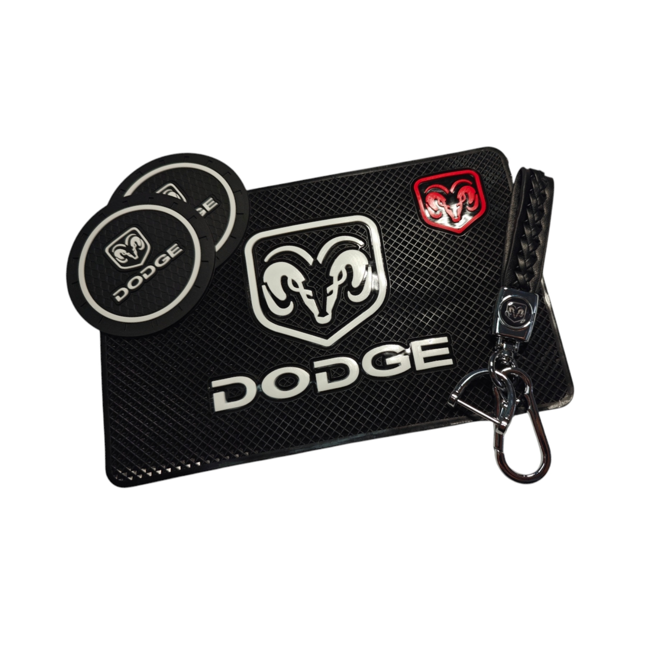 Комплект Dodge (Додж) Брелок та килимки в авто.