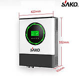 Гібридний сонячний інвертор Sako SUNPOLO-8.2KW/48V+150A MPPT с Wi-Fi, фото 6