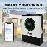 Гібридний сонячний інвертор Sako SUNPOLO-8.2KW/48V+150A MPPT с Wi-Fi, фото 9