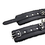 БДСМ-набір для сексуальних ігор, батіг для рольових ігор, батіг фетиш, наручники чорні BDSM, фото 3