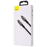 Дата кабель Baseus Tungsten Gold Type-C to Lightning PD 20W (1m) (CATLWJ) Черный, фото 5