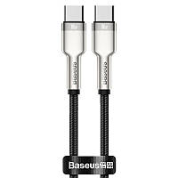 Дата кабель Baseus Cafule Metal Type-C to Type-C 100W (1m) (CATJK-C) Черный