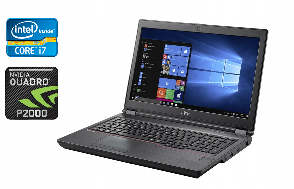 Ноутбук Fujitsu Celsius H780/ 15.6" (1920x1080)/ Core i7-8750H/ 32 GB RAM/ 480 GB SSD/ Quadro P2000 4GB