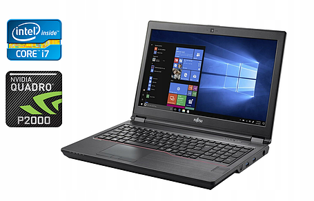 Ноутбук Fujitsu Celsius H780/ 15.6" (1920x1080)/ Core i7-8750H/ 32 GB RAM/ 480 GB SSD/ Quadro P2000 4GB, фото 1