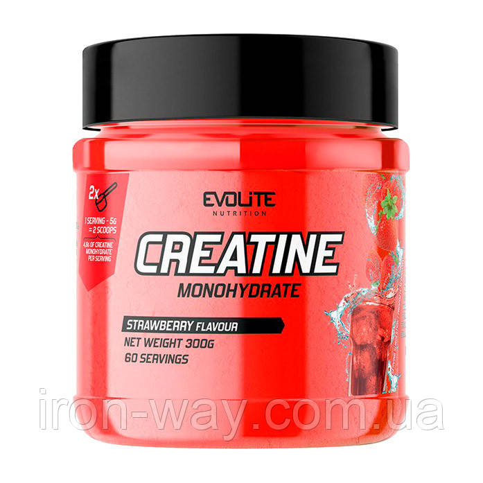 Evolite Nutrition Creatine Monohydrate (300 g, strawberry)