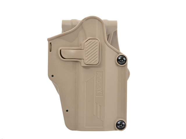 Тактична кобура Amomax для пістолетів АПС, Glock, Beretta, Sig Sauer, CZ з кріпленням на пояс Coyote
