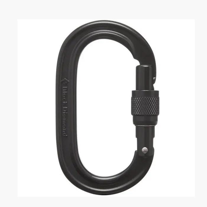 Карабин с муфтой Black Diamond Oval Keylock Screwgate Black BD 210084.BLAK, фото 1