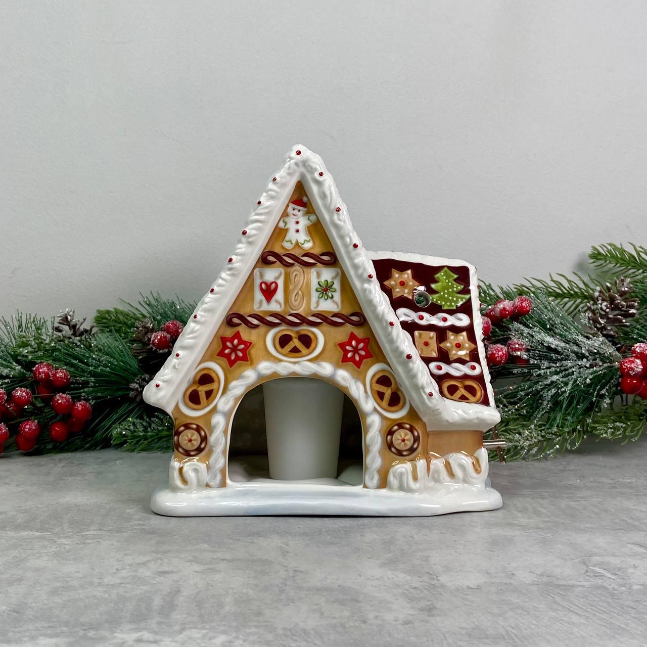 Свічник пряничний будиночок Villeroy & Boch Christmas Toys Memory 15х20 см музичний