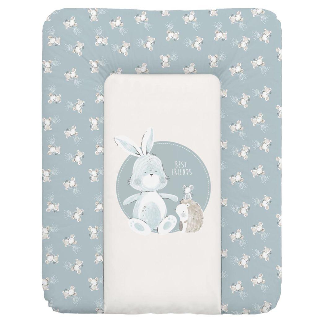 Повивальний матрац мʼякий Ceba Baby Soft changing mat small (50x70 cm) W-143-000-730 basic friends, фото 1