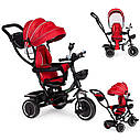 Велосипед з поворотним сидінням Ecotoys Comfort Red, фото 3
