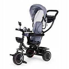 Велосипед з поворотним сидінням Ecotoys Comfort Grey