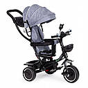 Велосипед з поворотним сидінням Ecotoys Comfort Grey, фото 5