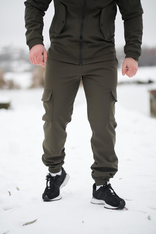 Чоловічі штани Intruder Softshell утеплені. Колір: хакі