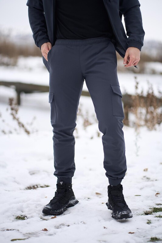 Штани утеплені чоловічі Intruder Softshell сірого кольору