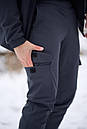 Штани утеплені чоловічі Intruder Softshell сірого кольору, фото 8