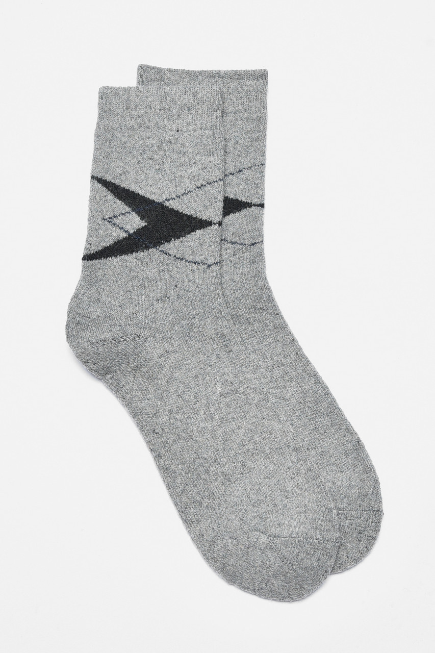 Шкарпетки чоловічі махрові ангорові сірого кольору р.40-47 190523M, фото 1