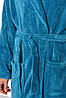 Халат чоловічий махровий бірюзового кольору 193671P, фото 4
