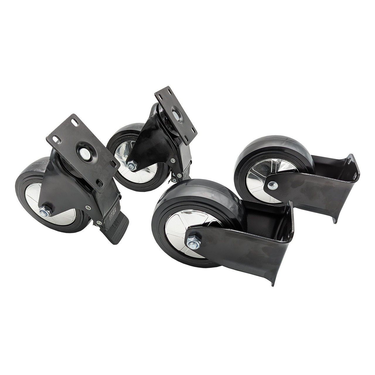 Набір коліс поворотних 4 шт. з гальмом для верстатів серії TRGL209 TORIN WS-TRGL209, фото 1